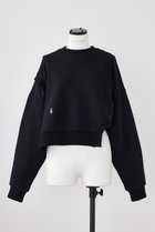 【ナゴンスタンス/nagonstans】のT/C裏毛 クロップドP.O/プルオーバー 人気、トレンドファッション・服の通販 founy(ファニー) ファッション Fashion レディースファッション Fashion for Women トップス・カットソー Cut & Sew Tops シャツ・ブラウス・オフィスカジュアル Elegant Blouses & Button-Ups ロングTシャツ・Tシャツ Longline T-Shirts & Tees カジュアルプルオーバー・ニットトップス Pullovers & Knit Tops / Casual Pullovers カットソー・ベーシックTシャツ Cut-and-Sewn Tops / Stretch Tees & Basics アシンメトリー Asymmetrical Style クロップド Cropped, Short Length サークル Circle, Round Design スリット Slit, Slit Detail スリーブ Sleeve, Long Sleeve / Short Sleeve ドッキング Docking, Mixed Material ヘムライン Hemline, Bottom Cut ロング Long, Long-Length thumbnail Black|ID: prp329100004914396 ipo3291000000036829828