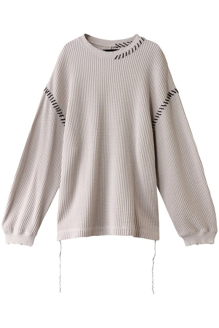 【メゾンスペシャル/MAISON SPECIAL】の【UNISEX】オニワッフルダメージロングスリーブプルオーバー インテリア・キッズ・メンズ・レディースファッション・服の通販 founy(ファニー) https://founy.com/ ファッション Fashion レディースファッション Fashion for Women トップス・カットソー Cut & Sew Tops シャツ・ブラウス・オフィスカジュアル Elegant Blouses & Button-Ups ロングTシャツ・Tシャツ Longline T-Shirts & Tees カジュアルプルオーバー・ニットトップス Pullovers & Knit Tops / Casual Pullovers カットソー・ベーシックTシャツ Cut-and-Sewn Tops / Stretch Tees & Basics ユニセックス Unisex, Genderless スリーブ Sleeve, Long Sleeve / Short Sleeve ダメージ Distressed, Destroyed ハンド Hand, Handmade ロング Long, Long-Length ワッフル Waffle, Waffle Knit |ID: prp329100004914397 ipo3291000000036829833
