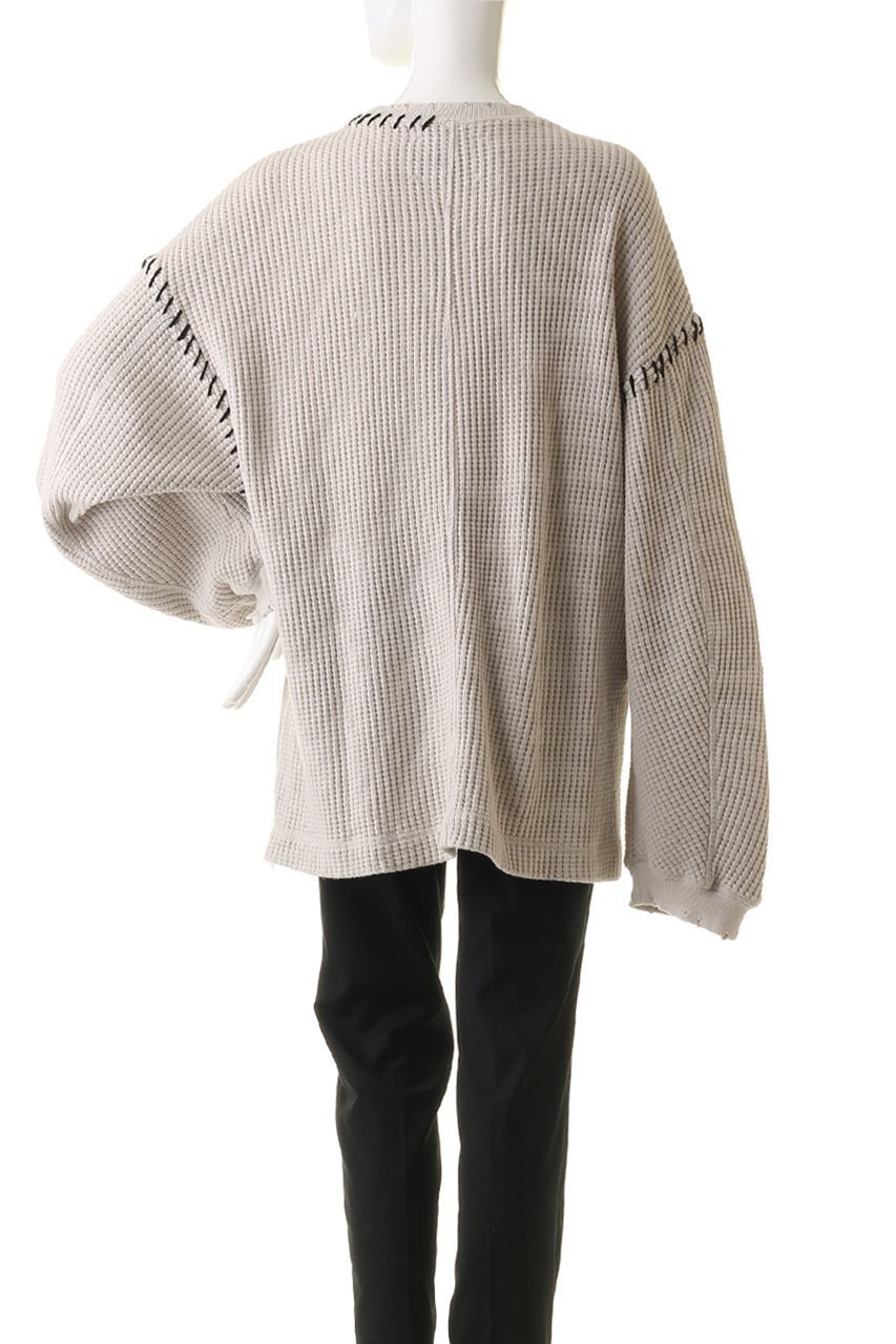 【メゾンスペシャル/MAISON SPECIAL】の【UNISEX】オニワッフルダメージロングスリーブプルオーバー 人気、トレンドファッション・服の通販 founy(ファニー) 　ファッション　Fashion　レディースファッション　Fashion for Women　トップス・カットソー　Cut & Sew Tops　シャツ・ブラウス・オフィスカジュアル　Elegant Blouses & Button-Ups　ロングTシャツ・Tシャツ　Longline T-Shirts & Tees　カジュアルプルオーバー・ニットトップス　Pullovers & Knit Tops / Casual Pullovers　カットソー・ベーシックTシャツ　Cut-and-Sewn Tops / Stretch Tees & Basics　ユニセックス　Unisex, Genderless　スリーブ　Sleeve, Long Sleeve / Short Sleeve　ダメージ　Distressed, Destroyed　ハンド　Hand, Handmade　ロング　Long, Long-Length　ワッフル　Waffle, Waffle Knit　other-4|ID: prp329100004914397 ipo3291000000036829839