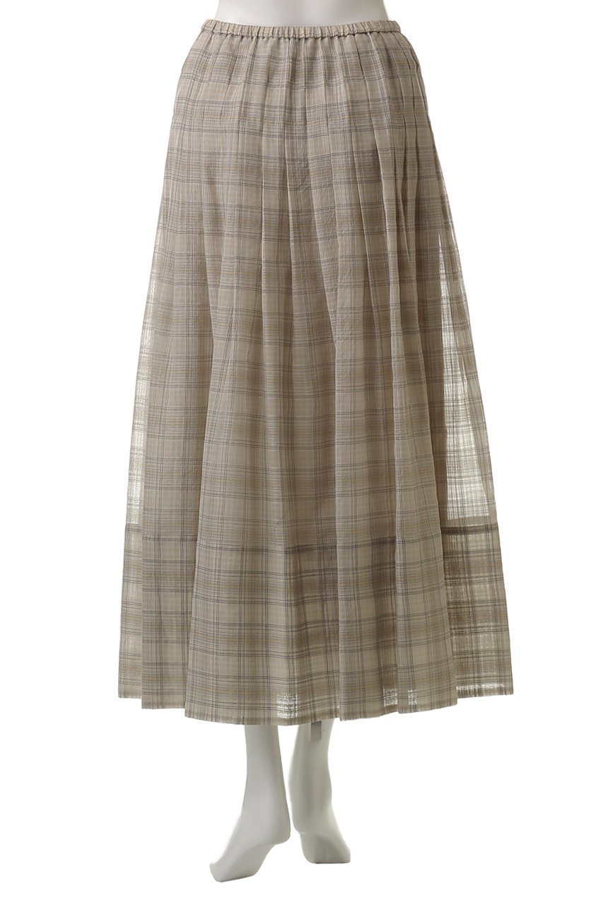 【オブリオ/AUBRIOT】のシアーチェックミディスカート 人気、トレンドファッション・服の通販 founy(ファニー) ファッション Fashion レディースファッション Fashion for Women スカート Skirts ロングスカート Long Skirts / Maxi & Midi Skirts イタリア Italy シルク Silk, 100% Silk チェック Check, Plaid, Tartan フェミニン Feminine, Girly ロング Long, Long-Length other-4|ID: prp329100004914500 ipo3291000000036831378