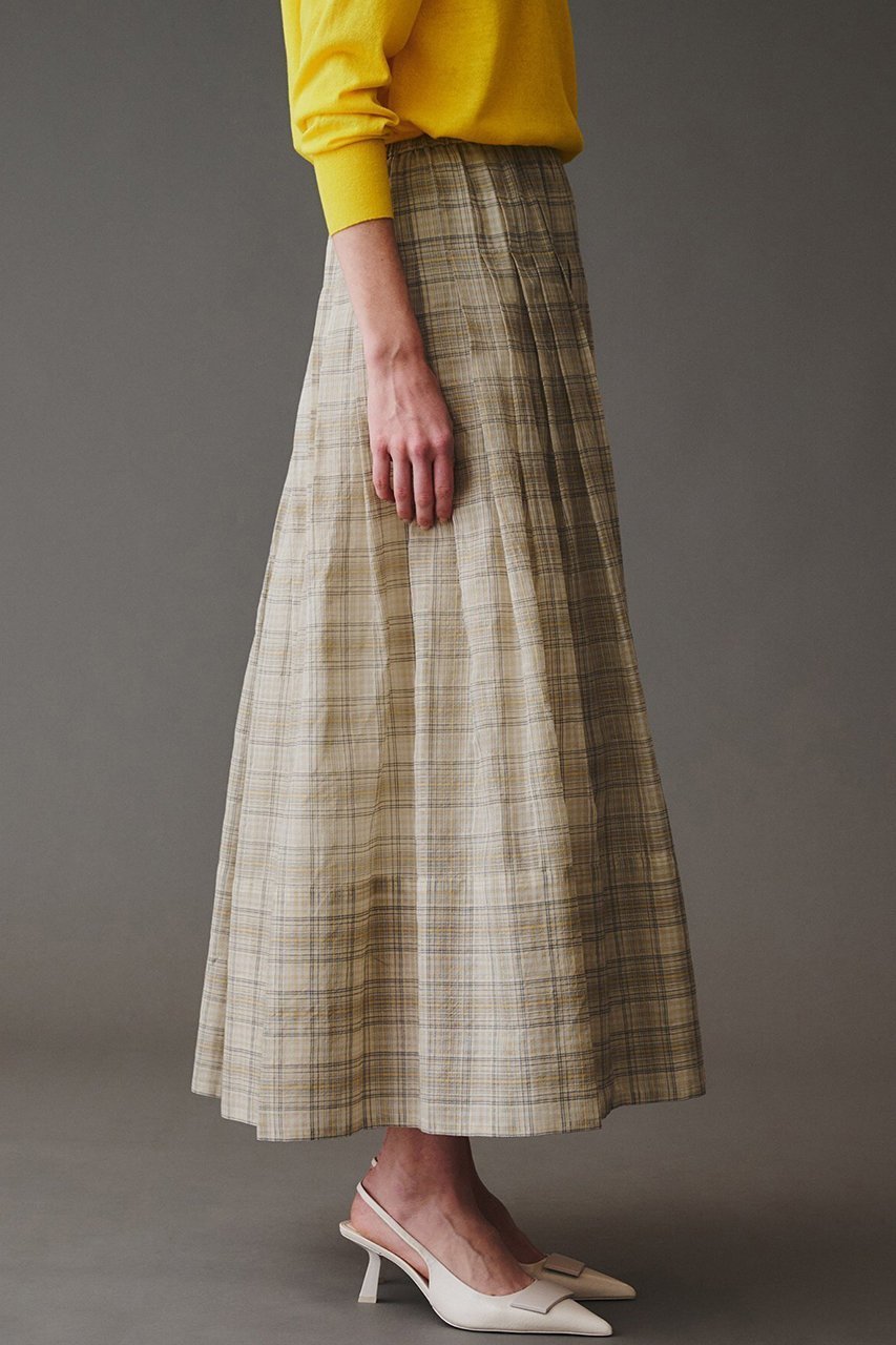 【オブリオ/AUBRIOT】のシアーチェックミディスカート 人気、トレンドファッション・服の通販 founy(ファニー) ファッション Fashion レディースファッション Fashion for Women スカート Skirts ロングスカート Long Skirts / Maxi & Midi Skirts イタリア Italy シルク Silk, 100% Silk チェック Check, Plaid, Tartan フェミニン Feminine, Girly ロング Long, Long-Length other-8|ID: prp329100004914500 ipo3291000000036831382