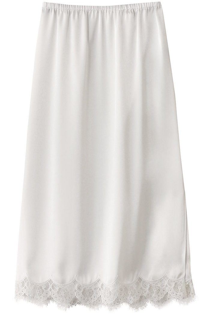 【ジェイドット/j.】のトリアセサテン裾レーススカート インテリア・キッズ・メンズ・レディースファッション・服の通販 founy(ファニー) https://founy.com/ ファッション Fashion レディースファッション Fashion for Women スカート Skirts ロングスカート Long Skirts / Maxi & Midi Skirts エレガント 上品 Elegant スリット Slit, Slit Detail フェミニン Feminine, Girly ラグジュアリー Luxury, Elegant レース Lace, Lace Fabric ロング Long, Long-Length |ID: prp329100004914504 ipo3291000000036831493