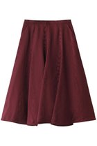 【オブリオ/AUBRIOT】のモアレジャガード フレアミディスカート ボルドー|ID: prp329100004914509 ipo3291000000036831636