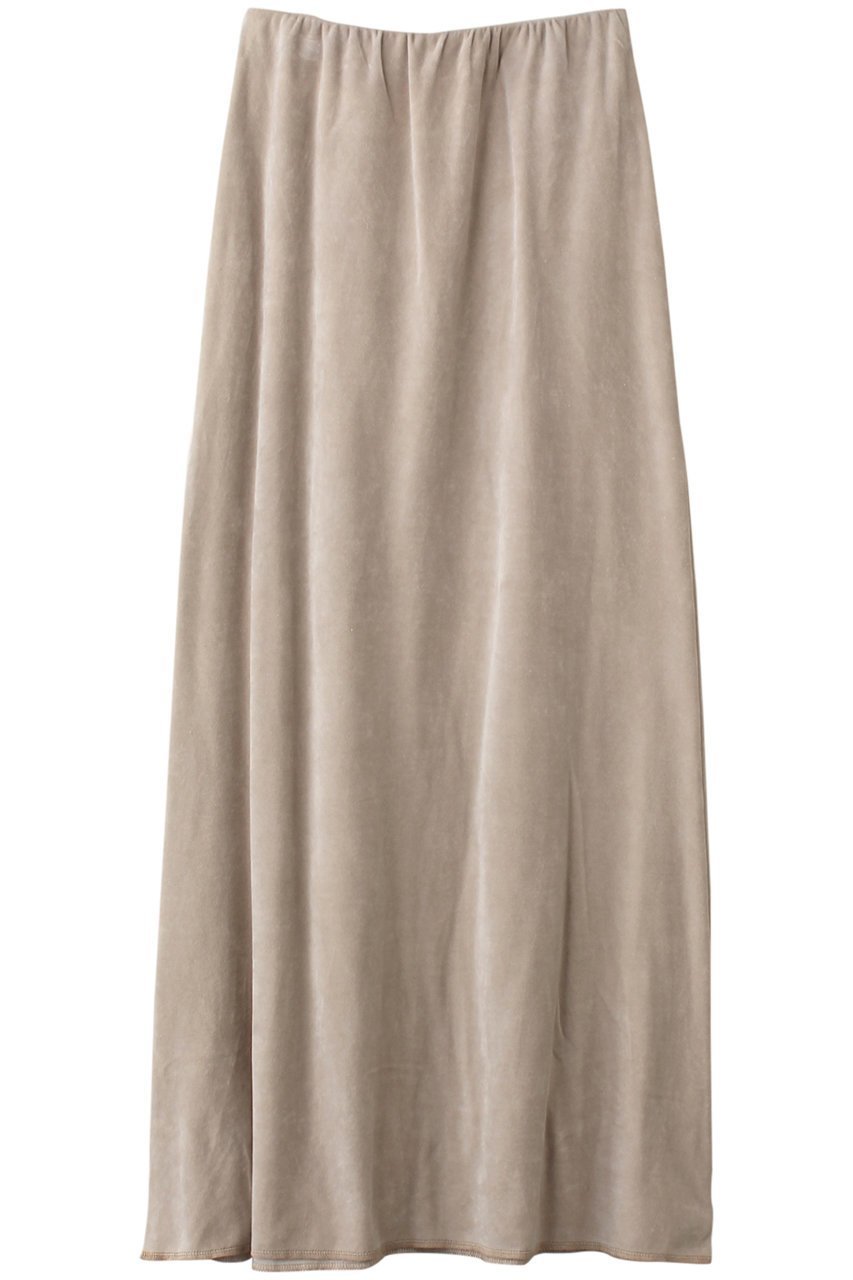 【マリリンムーン/MARILYN MOON】の【WALANCE】コットンベロアロングスカート インテリア・キッズ・メンズ・レディースファッション・服の通販 founy(ファニー) ファッション Fashion レディースファッション Fashion for Women スカート Skirts ロングスカート Long Skirts / Maxi & Midi Skirts なめらか Smooth, Silky Texture スウェット / スエット Sweatshirt, Sweatwear トレンド Trend, Trending Now フレア Flare, Flared ベロア Velour, Soft Velvet ロング Long, Long-Length エレガント 上品 Elegant グレージュ|ID: prp329100004914510 ipo3291000000036831667