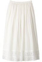 【プリスティン/PRISTINE】のカルゼレースギャザースカート 人気、トレンドファッション・服の通販 founy(ファニー) ファッション Fashion レディースファッション Fashion for Women スカート Skirts レース Lace, Lace Fabric ロング Long, Long-Length エレガント 上品 Elegant 夏 Summer 春 Spring S/S・春夏 SS, Spring/Summer, Warm Season thumbnail ホワイト|ID: prp329100004914519 ipo3291000000036831897