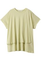 【プレインピープル/PLAIN PEOPLE】の超強撚天竺イレギュラーデザインTシャツ 人気、トレンドファッション・服の通販 founy(ファニー) ファッション Fashion レディースファッション Fashion for Women トップス・カットソー Cut & Sew Tops シャツ・ブラウス・オフィスカジュアル Elegant Blouses & Button-Ups ロングTシャツ・Tシャツ Longline T-Shirts & Tees カットソー・ベーシックTシャツ Cut-and-Sewn Tops / Stretch Tees & Basics イレギュラー Irregular Design ショート Short, Short Length スリーブ Sleeve, Long Sleeve / Short Sleeve ドレープ Drape, Draping Fabric 無地 Plain, Solid Color thumbnail イエローグリーン|ID: prp329100004914528 ipo3291000000036832045