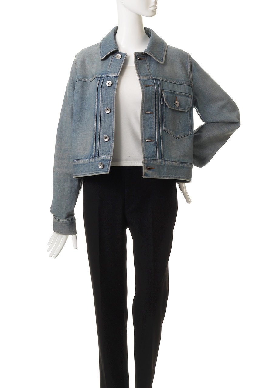 【ザ リラクス/THE RERACS】のタイトフィットショートJEANジャケット 人気、トレンドファッション・服の通販 founy(ファニー) 　ファッション　Fashion　レディースファッション　Fashion for Women　アウター　Coat / Outerwear Collection　レディースジャケット・軽アウター　Jackets　ショート　Short, Short Length　シルバー　Silver, Metallic Silver　ジャケット　Jacket, Outerwear　トレンド　Trend, Trending Now　フェミニン　Feminine, Girly　フラップ　Flap, Flap Pocket　ボトム　Bottoms, Lower Wear　ポケット　Pocket, Pocket Detail　other-7|ID: prp329100004914532 ipo3291000000036832091