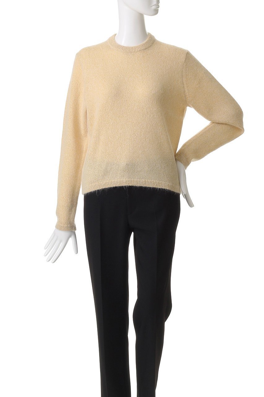 【ガリャルダガランテ/GALLARDAGALANTE】の【ATON】アルパカシルククルーネックニット 人気、トレンドファッション・服の通販 founy(ファニー) ファッション Fashion レディースファッション Fashion for Women トップス・カットソー Cut & Sew Tops ニット Knit Tops & Sweaters カジュアルプルオーバー・ニットトップス Pullovers & Knit Tops / Casual Pullovers おすすめ Recommended / Our Picks イエロー Yellow シアー Sheer, See-Through シルク Silk, 100% Silk ハイネック High Neck, Mock Neck 冬 Winter / This Winter 秋 Autumn A/W・秋冬 Autumn/Winter other-2|ID: prp329100004914540 ipo3291000000036832246