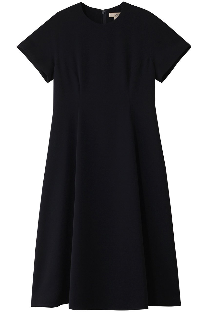 【エムダブリュー/MW】のトリアセテートフレンチ-スリーブドレス インテリア・キッズ・メンズ・レディースファッション・服の通販 founy(ファニー) ファッション Fashion レディースファッション Fashion for Women ワンピース Dresses フォーマル・パーティードレス・結婚式用ドレス Elegant & Casual Dresses チュニック Tunic Tops & Dresses シューズ Shoes, Footwear スリーブ Sleeve, Long Sleeve / Short Sleeve チュニック Tunic, Long Top ドレス Dress, One-Piece フィット Fit, Slim Fit フレア Flare, Flared エレガント 上品 Elegant ダークネイビー|ID: prp329100004914580 ipo3291000000036832843