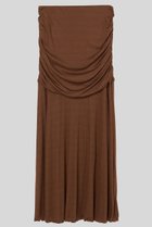 【イロット/IIROT】のハイゲージ ウールスカート 人気、トレンドファッション・服の通販 founy(ファニー) ファッション Fashion レディースファッション Fashion for Women スカート Skirts ワンピース Dresses エレガント 上品 Elegant チュニック Tunic, Long Top ドレープ Drape, Draping Fabric ロング Long, Long-Length thumbnail サドルブラウン|ID: prp329100004914591 ipo3291000000036832987