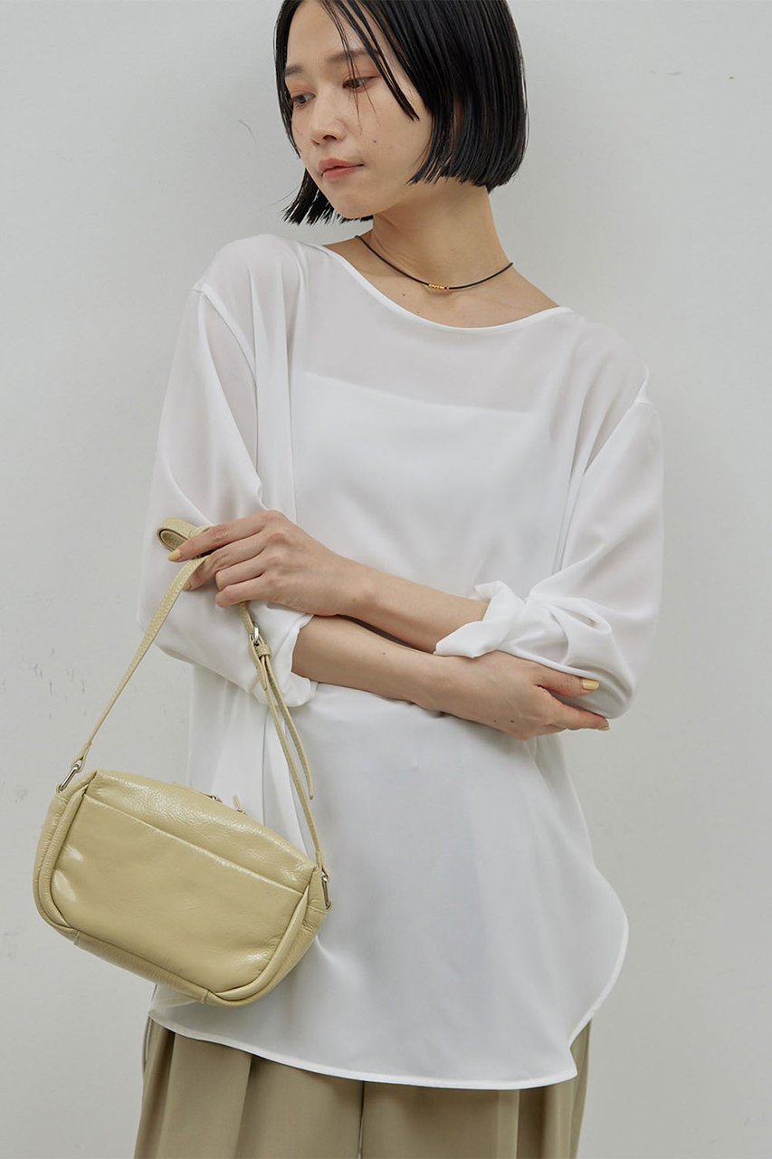 【ガリャルダガランテ/GALLARDAGALANTE】のラウンドブラウスTee 人気、トレンドファッション・服の通販 founy(ファニー) ファッション Fashion レディースファッション Fashion for Women トップス・カットソー Cut & Sew Tops シャツ・ブラウス・オフィスカジュアル Elegant Blouses & Button-Ups ロングTシャツ・Tシャツ Longline T-Shirts & Tees カットソー・ベーシックTシャツ Cut-and-Sewn Tops / Stretch Tees & Basics おすすめ Recommended / Our Picks カットソー Cut and Sewn Top スリーブ Sleeve, Long Sleeve / Short Sleeve ラウンド Round, Round Neck ロング Long, Long-Length other-2|ID: prp329100004914636 ipo3291000000036833425