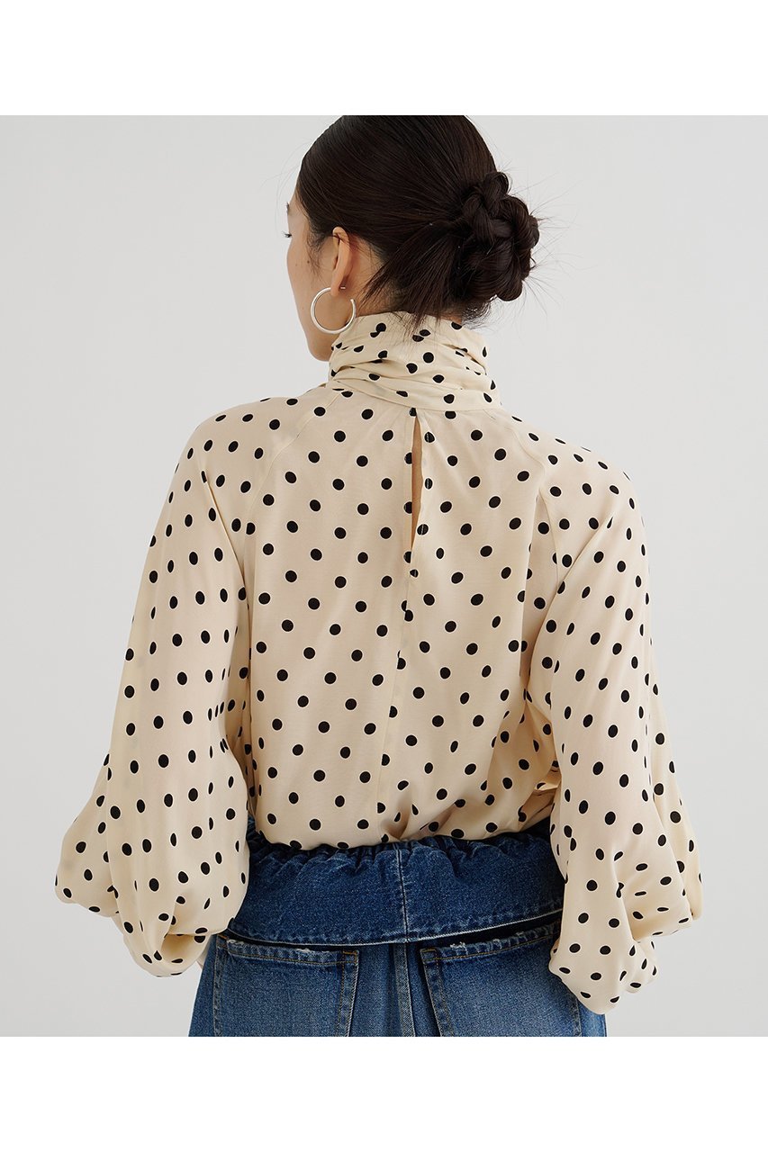 【ウィムガゼット/Whim Gazette】のドットボウタイブラウス 人気、トレンドファッション・服の通販 founy(ファニー) ファッション Fashion レディースファッション Fashion for Women トップス・カットソー Cut & Sew Tops シャツ・ブラウス・オフィスカジュアル Elegant Blouses & Button-Ups とろみ Fluid, Flowy Fabric なめらか Smooth, Silky Texture キュプラ Cupro, Eco Fabric クラシカル Classical, Vintage-Inspired スリーブ Sleeve, Long Sleeve / Short Sleeve ドット Polka Dot, Dot Pattern プリント Print, Printed Pattern リラックス Relax, Relaxed Fit ロング Long, Long-Length ワイド Wide, Wide Fit エレガント 上品 Elegant other-3|ID: prp329100004914673 ipo3291000000036833843