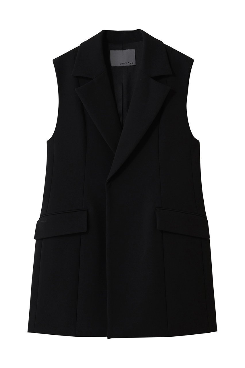 【アンクレイヴ/uncrave】のプルーフダブルクロス テーラードジレ インテリア・キッズ・メンズ・レディースファッション・服の通販 founy(ファニー) ファッション Fashion レディースファッション Fashion for Women アウター Coat / Outerwear Collection レディースジャケット・軽アウター Jackets シンプル Simple, Minimal ジャケット Jacket, Outerwear ダブル Double, Double-Breasted ベスト Vest, Waistcoat マニッシュ Mannish, Boyish ブラック|ID: prp329100004914680 ipo3291000000036833894