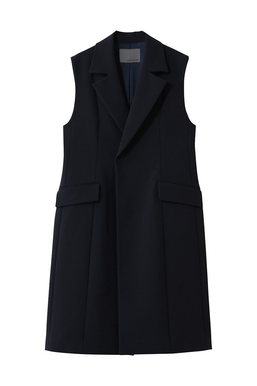 【アンクレイヴ/uncrave】のプルーフダブルクロス テーラードジレ インテリア・キッズ・メンズ・レディースファッション・服の通販 founy(ファニー) ファッション Fashion レディースファッション Fashion for Women アウター Coat / Outerwear Collection レディースジャケット・軽アウター Jackets シンプル Simple, Minimal ジャケット Jacket, Outerwear ダブル Double, Double-Breasted ベスト Vest, Waistcoat マニッシュ Mannish, Boyish ネイビー|ID: prp329100004914680 ipo3291000000036833896