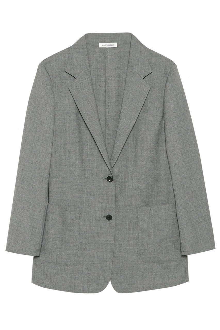 【マディソンブルー/MADISONBLUE】のSINGLE JACKET PE/W シングルジャケット インテリア・キッズ・メンズ・レディースファッション・服の通販 founy(ファニー) ファッション Fashion レディースファッション Fashion for Women アウター Coat / Outerwear Collection レディースジャケット・軽アウター Jackets クラシック Classic, Timeless Style ジャケット Jacket, Outerwear フォーマル Formal, Dressy ボックス Boxy, Box Shape エレガント 上品 Elegant 再入荷 Restock / Back in Stock グレー|ID: prp329100004914694 ipo3291000000036834059