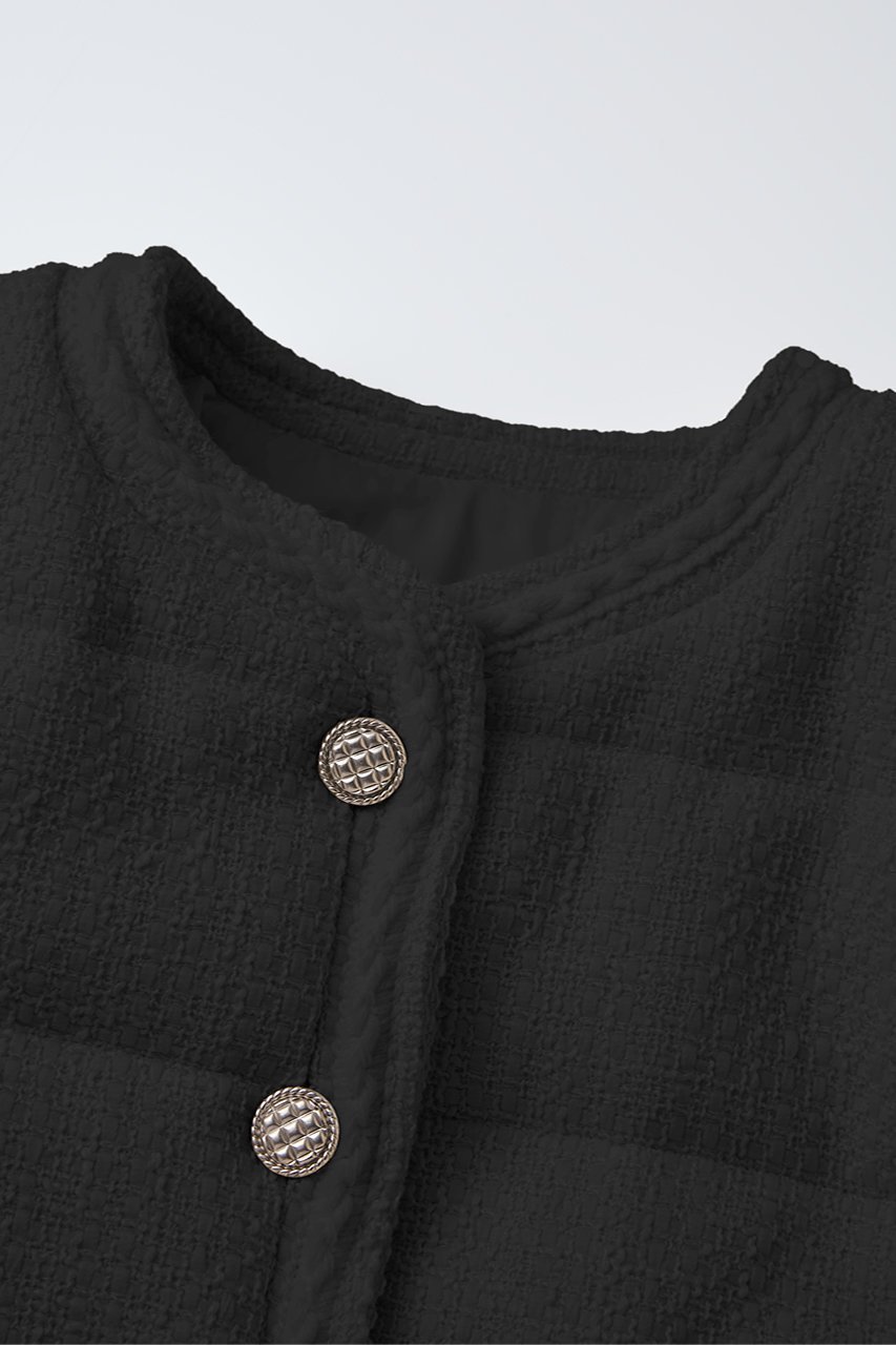 【デイジーリン/DAISY LIN】のWashable Tweed キルティングジャケット”Daisy Modern” 人気、トレンドファッション・服の通販 founy(ファニー) 　ファッション　Fashion　レディースファッション　Fashion for Women　アウター　Coat / Outerwear Collection　レディースジャケット・軽アウター　Jackets　ウォッシャブル　Machine Washable　エレガント 上品　Elegant　洗える　Machine Washable　キルティング　Quilted, Quilting　クラシカル　Classical, Vintage-Inspired　ジャケット　Jacket, Outerwear　ツイード　Twill, Twill Weave　定番　Standard, Basic Item　ブレード　Braid, Decorative Trim　モダン　Modern, Contemporary　リュクス　Luxury, Elegant, High-End, Chic　other-3|ID: prp329100004914699 ipo3291000000036834135