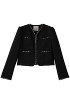 【コルコバード/CORCOVADO】のパールトリムツイードジャケット 人気、トレンドファッション・服の通販 founy(ファニー) ファッション Fashion レディースファッション Fashion for Women アウター Coat / Outerwear Collection レディースジャケット・軽アウター Jackets エレガント 上品 Elegant クラシカル Classical, Vintage-Inspired ジャケット Jacket, Outerwear ツイード Twill, Twill Weave パーティ Party, Party Style パール Pearl, Pearl Accent フォルム Silhouette, Form リュクス Luxury, Elegant, High-End, Chic thumbnail ブラック|ID: prp329100004914729 ipo3291000000036834376