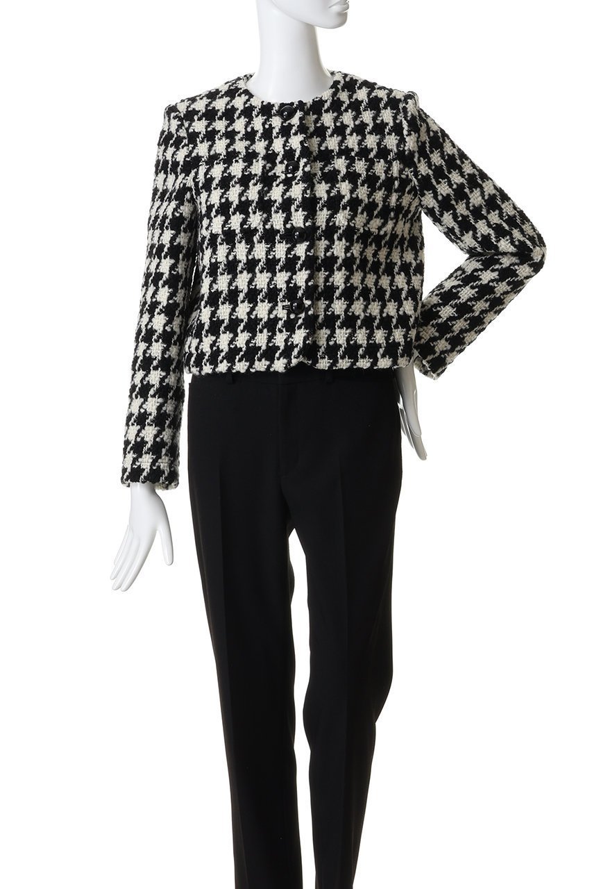 【ジェイドット/j.】の千鳥ツイード ノーカラージャケット 人気、トレンドファッション・服の通販 founy(ファニー) ファッション Fashion レディースファッション Fashion for Women アウター Coat / Outerwear Collection レディースジャケット・軽アウター Jackets ノーカラージャケット / シンプル上品コーデ Collarless Jackets エレガント 上品 Elegant ジャケット Jacket, Outerwear ツイード Twill, Twill Weave フォルム Silhouette, Form モダン Modern, Contemporary other-2|ID: prp329100004914751 ipo3291000000036834602