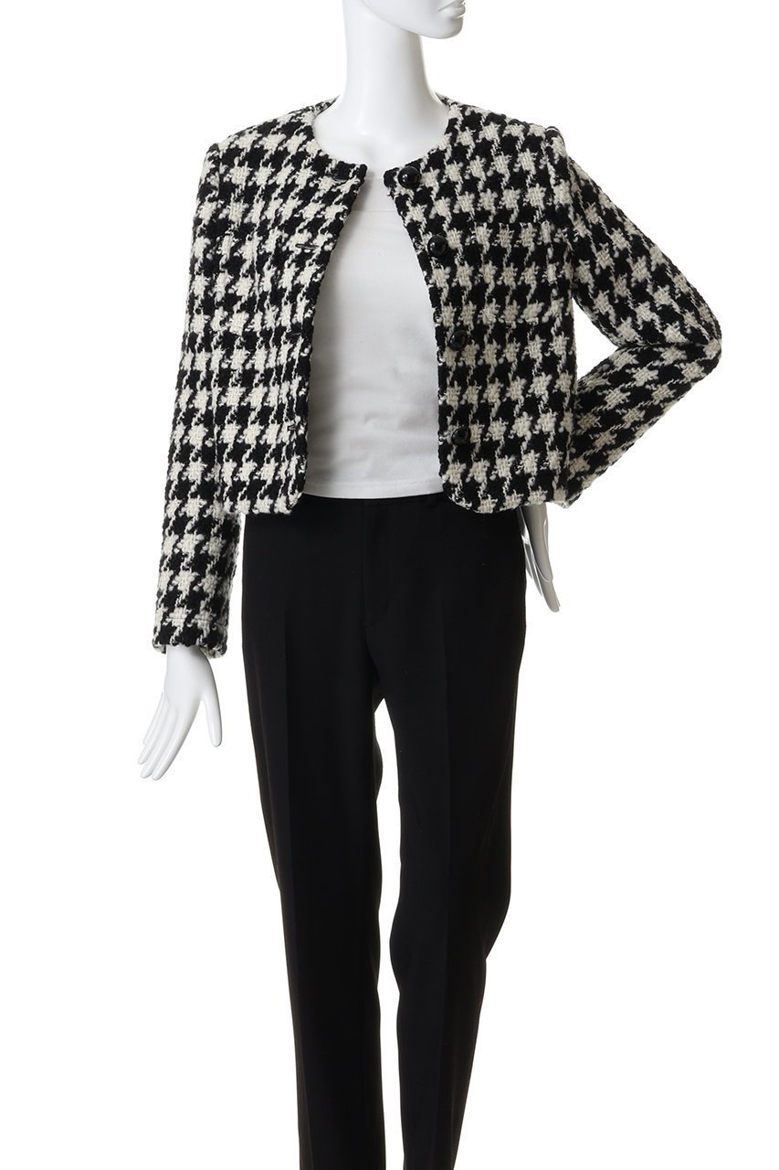 【ジェイドット/j.】の千鳥ツイード ノーカラージャケット 人気、トレンドファッション・服の通販 founy(ファニー) ファッション Fashion レディースファッション Fashion for Women アウター Coat / Outerwear Collection レディースジャケット・軽アウター Jackets ノーカラージャケット / シンプル上品コーデ Collarless Jackets エレガント 上品 Elegant ジャケット Jacket, Outerwear ツイード Twill, Twill Weave フォルム Silhouette, Form モダン Modern, Contemporary other-7|ID: prp329100004914751 ipo3291000000036834611