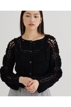 【ウィムガゼット/Whim Gazette】のハンドクロシェカーデ 人気、トレンドファッション・服の通販 founy(ファニー) ファッション Fashion レディースファッション Fashion for Women トップス・カットソー Cut & Sew Tops ニット Knit Tops & Sweaters カーディガン・羽織り Layered Style Cardigans おすすめ Recommended / Our Picks カーディガン Cardigan, Knitwear キャミソール Camisole, Spaghetti Strap Top セットアップ Set-Up, Coordinated Outfit タンク Tank Top, Sleeveless Top リラックス Relax, Relaxed Fit エレガント 上品 Elegant thumbnail ブラック|ID: prp329100004914756 ipo3291000000036834689