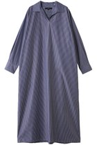 【フローレント/FLORENT】のブロードストライプ オープンカラーワンピース ネイビー|ID: prp329100004914793 ipo3291000000036835656