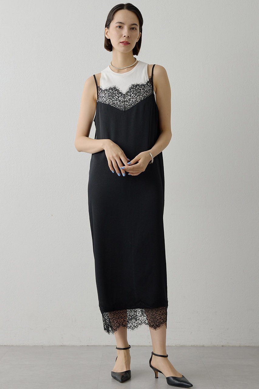 【ウィムガゼット/Whim Gazette】のレースロングキャミ インテリア・キッズ・メンズ・レディースファッション・服の通販 founy(ファニー) ファッション Fashion レディースファッション Fashion for Women ワンピース Dresses チュニック Tunic Tops & Dresses おすすめ Recommended / Our Picks エレガント 上品 Elegant キャミワンピース Cami Dress, Slip Dress サテン Satin, Glossy Fabric ジャケット Jacket, Outerwear ストレッチ Stretch, Stretchy Fabric スリット Slit, Slit Detail チュニック Tunic, Long Top ランジェリー Lingerie, Intimate Wear レース Lace, Lace Fabric ブラック|ID: prp329100004914799 ipo3291000000036835749