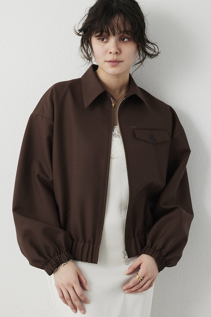 【ウィムガゼット/Whim Gazette】の平織りジップブルゾン インテリア・キッズ・メンズ・レディースファッション・服の通販 founy(ファニー) https://founy.com/ ファッション Fashion レディースファッション Fashion for Women アウター Coat / Outerwear Collection レディースジャケット・軽アウター Jackets ブルゾンジャケット・スポーティアウター Blouson Jackets おすすめ Recommended / Our Picks シンプル Simple, Minimal ジップ Zip, Zipper ジャケット Jacket, Outerwear セットアップ Set-Up, Coordinated Outfit バランス Balance, Style Balance ブルゾン Blouson, Bomber Jacket エレガント 上品 Elegant |ID: prp329100004914817 ipo3291000000036835932