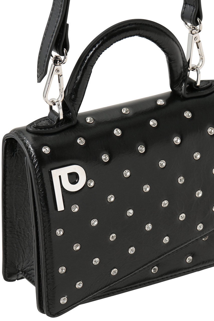 【プランク プロジェクト/PRANK PROJECT】のロゴプレートラインストーンミニサッチェルバッグ / Logo Plate Line Stone Mini Satchel Bag 人気、トレンドファッション・服の通販 founy(ファニー) ファッション Fashion レディースファッション Fashion for Women バッグ Bags アシンメトリー Asymmetrical Style ストーン Stone, Gem-Like パーティ Party, Party Style フォルム Silhouette, Form ボストン Boston ボストンバッグ Boston Bag, Retro Bag other-4|ID: prp329100004914832 ipo3291000000036836120