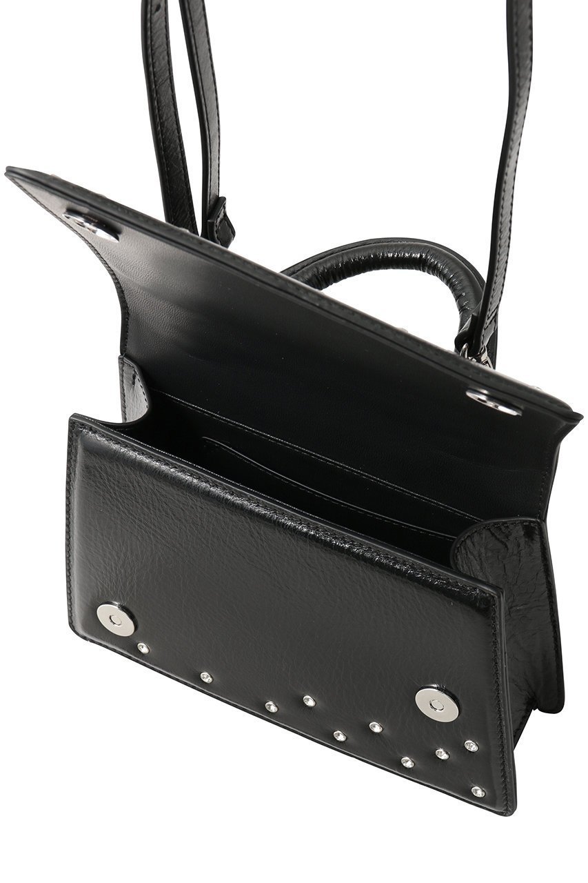 【プランク プロジェクト/PRANK PROJECT】のロゴプレートラインストーンミニサッチェルバッグ / Logo Plate Line Stone Mini Satchel Bag 人気、トレンドファッション・服の通販 founy(ファニー) ファッション Fashion レディースファッション Fashion for Women バッグ Bags アシンメトリー Asymmetrical Style ストーン Stone, Gem-Like パーティ Party, Party Style フォルム Silhouette, Form ボストン Boston ボストンバッグ Boston Bag, Retro Bag other-5|ID: prp329100004914832 ipo3291000000036836122