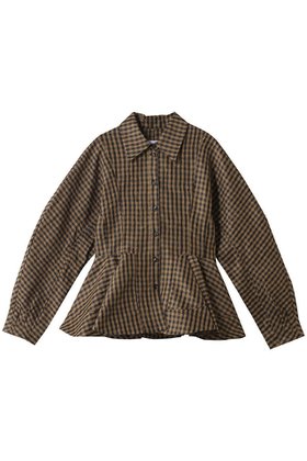 【ガニー/GANNI】のCrinkled Taffeta ペプラムシャツ 大人の最旬トレンドファッション＆コーディネート founy(ファウニー) ファッション Fashion レディースファッション Fashion for Women トップス・カットソー Cut & Sew Tops シャツ・ブラウス・オフィスカジュアル Elegant Blouses & Button-Ups クラシック Classic, Timeless Style コンパクト Compact, Small Size スラックス Slacks, Dress Pants スリーブ Sleeve, Long Sleeve / Short Sleeve ダウン Down, Puffer チェック Check, Plaid, Tartan デニム Denim, Jeans Material ペプラム Peplum, Flared Hem ロング Long, Long-Length |ID:prp329100004914882