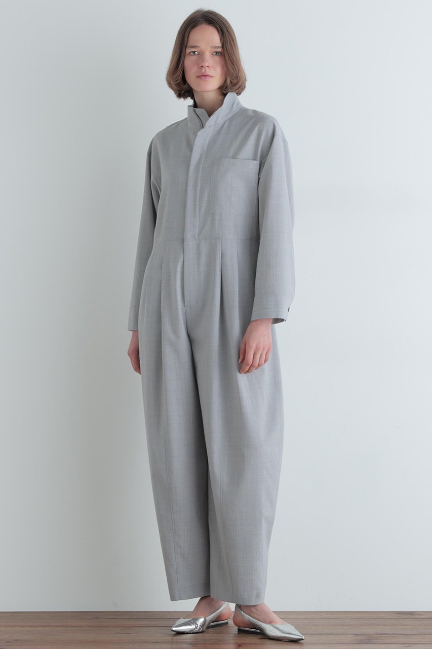 【ル フィル/LE PHIL】のライトウールコンビネゾン 人気、トレンドファッション・服の通販 founy(ファニー) ファッション Fashion レディースファッション Fashion for Women パンツ Pants & Trousers スタンダード Standard, Basic スタンド Stand Collar, Upright Stand スリット Slit, Slit Detail ドレープ Drape, Draping Fabric ボトム Bottoms, Lower Wear other-2|ID: prp329100004914909 ipo3291000000036836999
