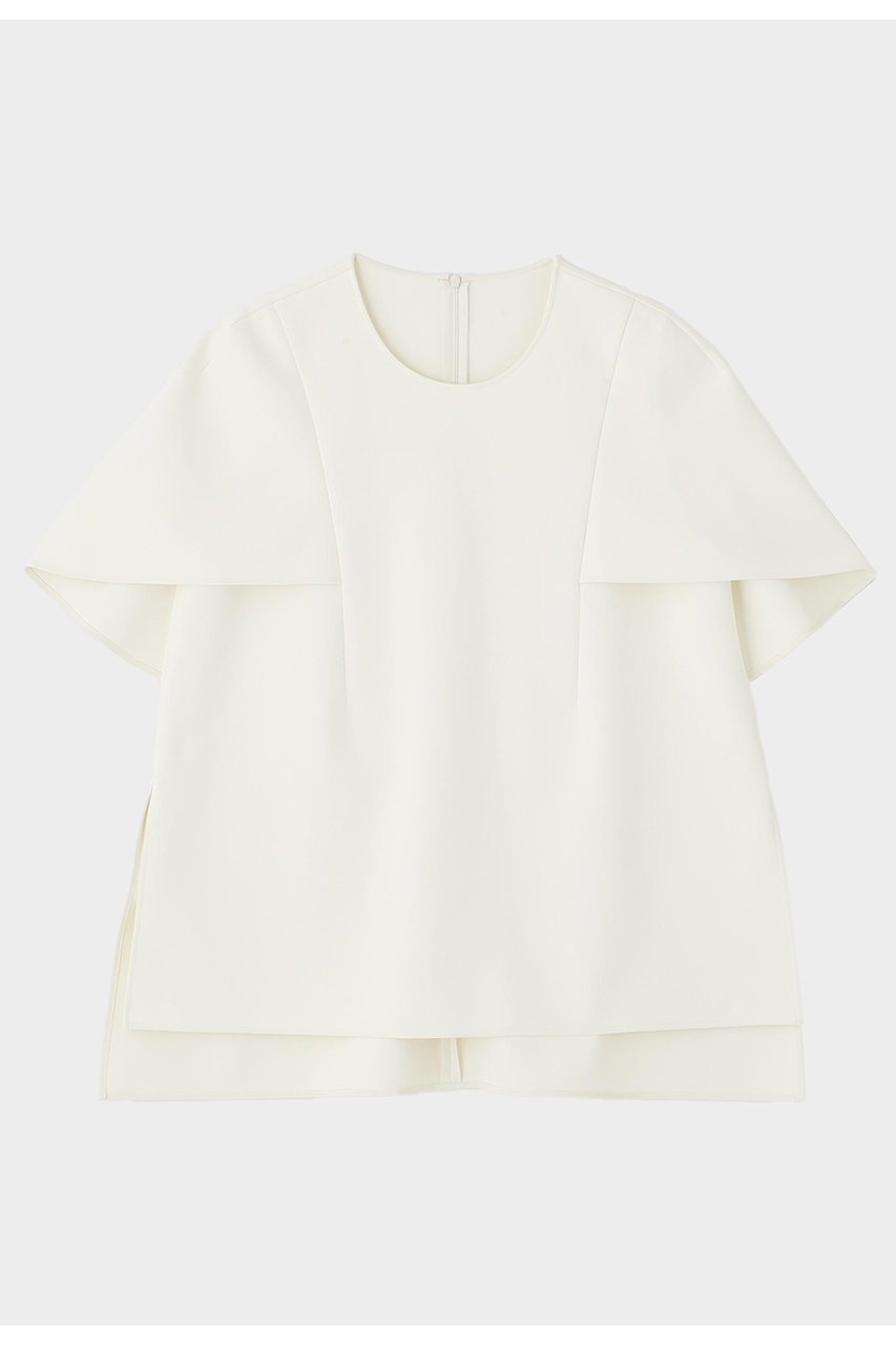 【ル フィル/LE PHIL】のライトダンボールケープブラウス インテリア・キッズ・メンズ・レディースファッション・服の通販 founy(ファニー) ファッション Fashion レディースファッション Fashion for Women トップス・カットソー Cut & Sew Tops シャツ・ブラウス・オフィスカジュアル Elegant Blouses & Button-Ups おすすめ Recommended / Our Picks ショート Short, Short Length ストレッチ Stretch, Stretchy Fabric スリット Slit, Slit Detail スリーブ Sleeve, Long Sleeve / Short Sleeve ノースリーブ Sleeveless, No-Sleeve ホワイト|ID: prp329100004914913 ipo3291000000036837051