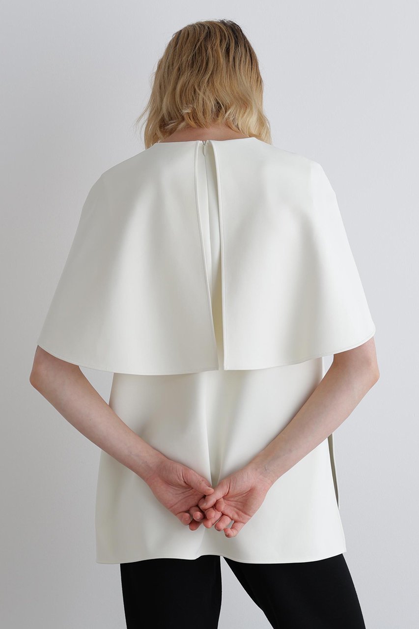 【ル フィル/LE PHIL】のライトダンボールケープブラウス 人気、トレンドファッション・服の通販 founy(ファニー) ファッション Fashion レディースファッション Fashion for Women トップス・カットソー Cut & Sew Tops シャツ・ブラウス・オフィスカジュアル Elegant Blouses & Button-Ups おすすめ Recommended / Our Picks ショート Short, Short Length ストレッチ Stretch, Stretchy Fabric スリット Slit, Slit Detail スリーブ Sleeve, Long Sleeve / Short Sleeve ノースリーブ Sleeveless, No-Sleeve other-5|ID: prp329100004914913 ipo3291000000036837058