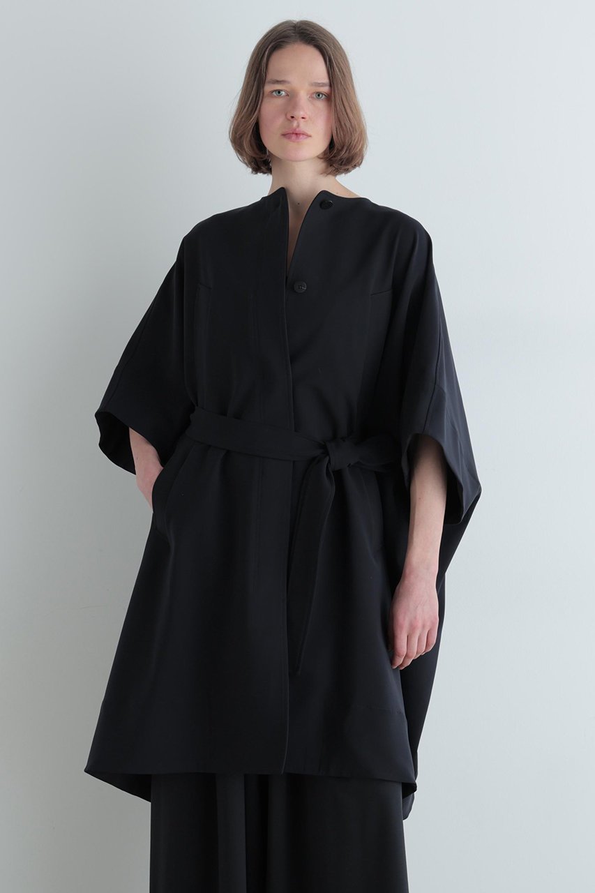 【ル フィル/LE PHIL】のダブルクロスケープコート 人気、トレンドファッション・服の通販 founy(ファニー) 　ファッション　Fashion　レディースファッション　Fashion for Women　アウター　Coat / Outerwear Collection　コート・ロングコート・ピーコート　Long Coats, Peacoats & More　ショート　Short, Short Length　ダブル　Double, Double-Breasted　トラベル　Travel, Travel Gear　ドレープ　Drape, Draping Fabric　ビッグ　Big, Oversized　フォルム　Silhouette, Form　other-2|ID: prp329100004914916 ipo3291000000036837085