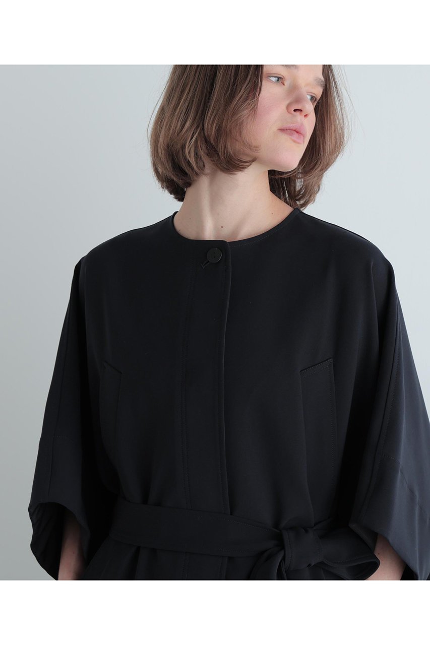 【ル フィル/LE PHIL】のダブルクロスケープコート 人気、トレンドファッション・服の通販 founy(ファニー) 　ファッション　Fashion　レディースファッション　Fashion for Women　アウター　Coat / Outerwear Collection　コート・ロングコート・ピーコート　Long Coats, Peacoats & More　ショート　Short, Short Length　ダブル　Double, Double-Breasted　トラベル　Travel, Travel Gear　ドレープ　Drape, Draping Fabric　ビッグ　Big, Oversized　フォルム　Silhouette, Form　other-7|ID: prp329100004914916 ipo3291000000036837094