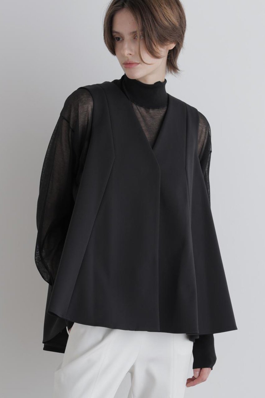 【ル フィル/LE PHIL】のハイストレッチダンボールジレ 人気、トレンドファッション・服の通販 founy(ファニー) 　ファッション　Fashion　レディースファッション　Fashion for Women　アウター　Coat / Outerwear Collection　レディースジャケット・軽アウター　Jackets　ジャケット　Jacket, Outerwear　ストレッチ　Stretch, Stretchy Fabric　スポーティ　Sporty, Casual Athletic　フレア　Flare, Flared　エレガント 上品　Elegant　other-4|ID: prp329100004914919 ipo3291000000036837119