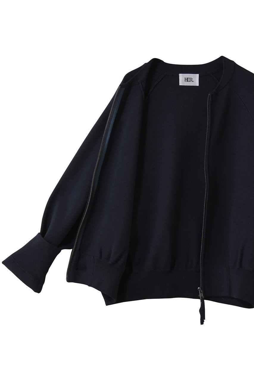 【ハー/HER.】のニットジップアップブルゾン 人気、トレンドファッション・服の通販 founy(ファニー) ファッション Fashion レディースファッション Fashion for Women アウター Coat / Outerwear Collection レディースジャケット・軽アウター Jackets ブルゾンジャケット・スポーティアウター Blouson Jackets サテン Satin, Glossy Fabric ジャケット Jacket, Outerwear ブルゾン Blouson, Bomber Jacket ボトム Bottoms, Lower Wear リラックス Relax, Relaxed Fit other-6|ID: prp329100004914926 ipo3291000000036837232