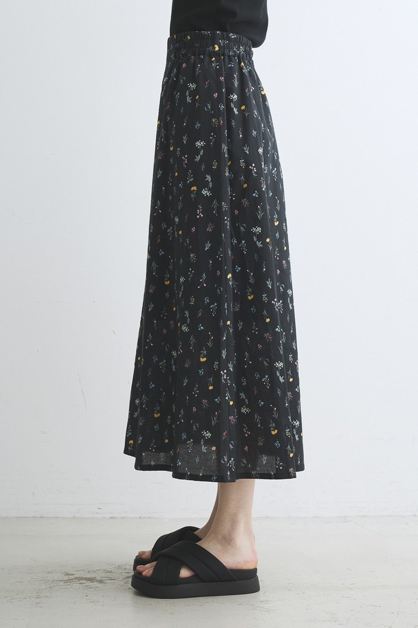 【スリー ドッツ/three dots】のプレーリー マルチカラーローンスカート 人気、トレンドファッション・服の通販 founy(ファニー) 　ファッション　Fashion　レディースファッション　Fashion for Women　スカート　Skirts　ロングスカート　Long Skirts / Maxi & Midi Skirts　エレガント 上品　Elegant　シアー　Sheer, See-Through　シンプル　Simple, Minimal　ストレート　Straight, Straight Cut　トレンド　Trend, Trending Now　フラワー　Flower, Floral　ロング　Long, Long-Length　other-7|ID: prp329100004914928 ipo3291000000036837266