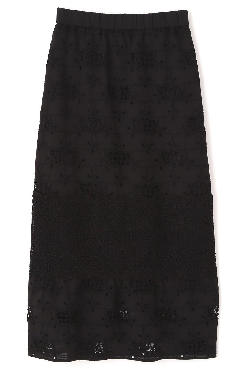 【アドーア/ADORE】のラティスエンブロイダリースカート インテリア・キッズ・メンズ・レディースファッション・服の通販 founy(ファニー) ファッション Fashion レディースファッション Fashion for Women スカート Skirts ロングスカート Long Skirts / Maxi & Midi Skirts シンプル Simple, Minimal フェミニン Feminine, Girly ボーダー Border, Stripe モチーフ Motif, Design Theme レース Lace, Lace Fabric ロング Long, Long-Length エレガント 上品 Elegant ブラック|ID: prp329100004914971 ipo3291000000036837837