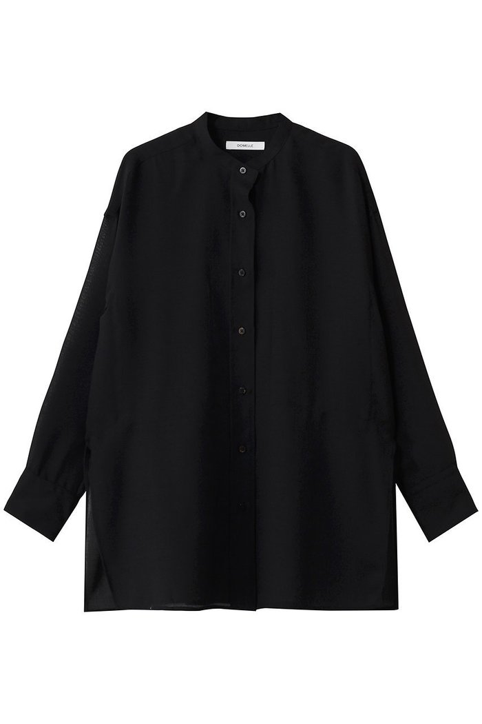 【ドメル/DOMELLE】のウール ブレンド ボイル シャツ インテリア・キッズ・メンズ・レディースファッション・服の通販 founy(ファニー) https://founy.com/ ファッション Fashion レディースファッション Fashion for Women トップス・カットソー Cut & Sew Tops シャツ・ブラウス・オフィスカジュアル Elegant Blouses & Button-Ups おすすめ Recommended / Our Picks サマー Summer, Summer Style シンプル Simple, Minimal スリーブ Sleeve, Long Sleeve / Short Sleeve セットアップ Set-Up, Coordinated Outfit タンク Tank Top, Sleeveless Top パッチ Patch, Appliqué ポケット Pocket, Pocket Detail ロング Long, Long-Length ワイド Wide, Wide Fit 夏 Summer |ID: prp329100004914981 ipo3291000000036838023