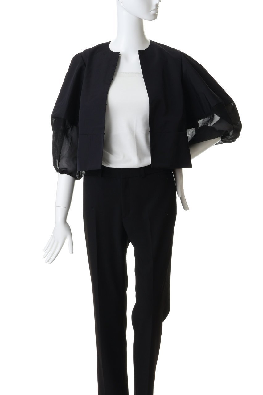 【ドメル/DOMELLE】のテクスチャード パフ ジャケット 人気、トレンドファッション・服の通販 founy(ファニー) 　ファッション　Fashion　レディースファッション　Fashion for Women　アウター　Coat / Outerwear Collection　レディースジャケット・軽アウター　Jackets　ブルゾンジャケット・スポーティアウター　Blouson Jackets　オーガンジー　Organza Fabric　シェイプ　Shape, Slim Fit　シルク　Silk, 100% Silk　ジャカード／ジャガード　Jacquard, Woven Pattern　ジャケット　Jacket, Outerwear　スリーブ　Sleeve, Long Sleeve / Short Sleeve　セットアップ　Set-Up, Coordinated Outfit　ドット　Polka Dot, Dot Pattern　ブルゾン　Blouson, Bomber Jacket　マニッシュ　Mannish, Boyish　エレガント 上品　Elegant　other-7|ID: prp329100004914987 ipo3291000000036838117