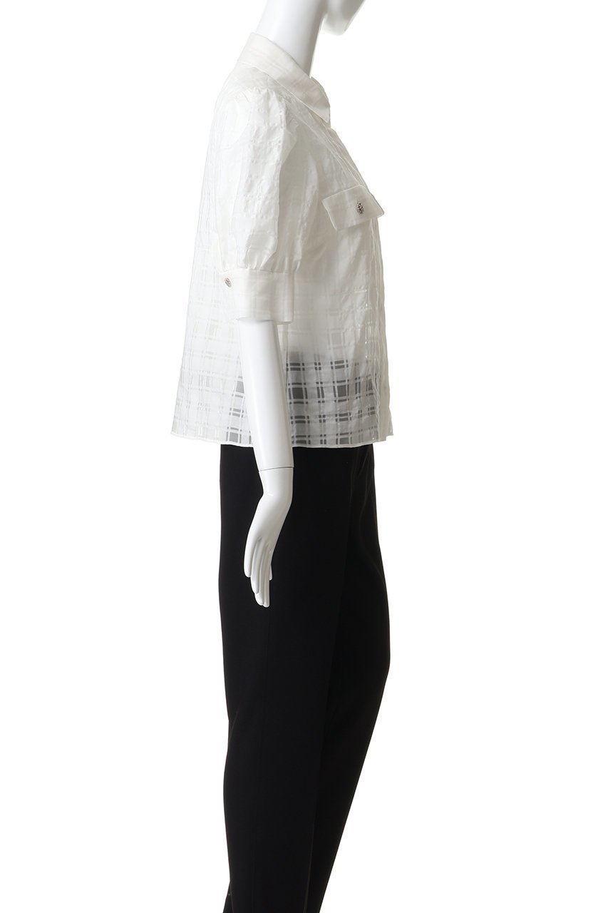 【エムダブリュー/MW】のコットンシルク チェック ブラウス 人気、トレンドファッション・服の通販 founy(ファニー) ファッション Fashion レディースファッション Fashion for Women トップス・カットソー Cut & Sew Tops シャツ・ブラウス・オフィスカジュアル Elegant Blouses & Button-Ups ショート Short, Short Length シルク Silk, 100% Silk スリーブ Sleeve, Long Sleeve / Short Sleeve チェック Check, Plaid, Tartan バランス Balance, Style Balance フレア Flare, Flared other-3|ID: prp329100004914992 ipo3291000000036838199