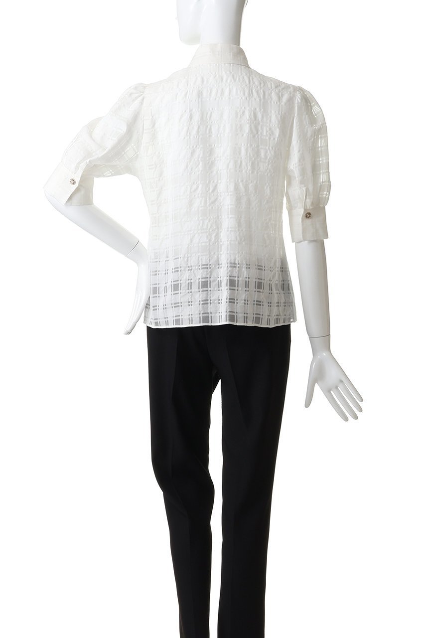 【エムダブリュー/MW】のコットンシルク チェック ブラウス 人気、トレンドファッション・服の通販 founy(ファニー) ファッション Fashion レディースファッション Fashion for Women トップス・カットソー Cut & Sew Tops シャツ・ブラウス・オフィスカジュアル Elegant Blouses & Button-Ups ショート Short, Short Length シルク Silk, 100% Silk スリーブ Sleeve, Long Sleeve / Short Sleeve チェック Check, Plaid, Tartan バランス Balance, Style Balance フレア Flare, Flared other-4|ID: prp329100004914992 ipo3291000000036838202