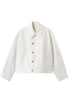 【プレインピープル/PLAIN PEOPLE】のコットンデニムジャケット ホワイト|ID: prp329100004915033 ipo3291000000036838792