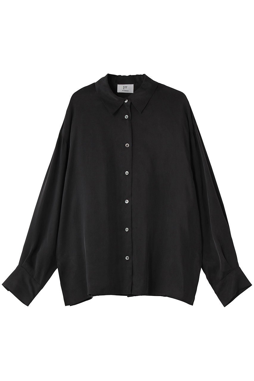 【プルミエ アロンディスモン/1er Arrondissement】のキュプラフィブリルレギュラーカラーシャツ インテリア・キッズ・メンズ・レディースファッション・服の通販 founy(ファニー) ファッション Fashion レディースファッション Fashion for Women トップス・カットソー Cut & Sew Tops シャツ・ブラウス・オフィスカジュアル Elegant Blouses & Button-Ups とろみ Fluid, Flowy Fabric カシュクール Wrap Design キュプラ Cupro, Eco Fabric シンプル Simple, Minimal スリーブ Sleeve, Long Sleeve / Short Sleeve リュクス Luxury, Elegant, High-End, Chic ロング Long, Long-Length エレガント 上品 Elegant ブラック|ID: prp329100004915035 ipo3291000000036838811