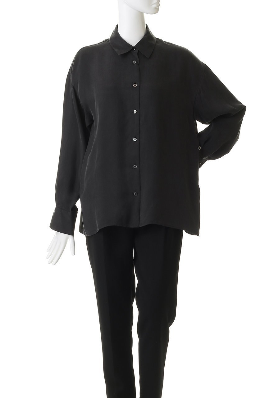 【プルミエ アロンディスモン/1er Arrondissement】のキュプラフィブリルレギュラーカラーシャツ 人気、トレンドファッション・服の通販 founy(ファニー) ファッション Fashion レディースファッション Fashion for Women トップス・カットソー Cut & Sew Tops シャツ・ブラウス・オフィスカジュアル Elegant Blouses & Button-Ups とろみ Fluid, Flowy Fabric カシュクール Wrap Design キュプラ Cupro, Eco Fabric シンプル Simple, Minimal スリーブ Sleeve, Long Sleeve / Short Sleeve リュクス Luxury, Elegant, High-End, Chic ロング Long, Long-Length エレガント 上品 Elegant other-2|ID: prp329100004915035 ipo3291000000036838813