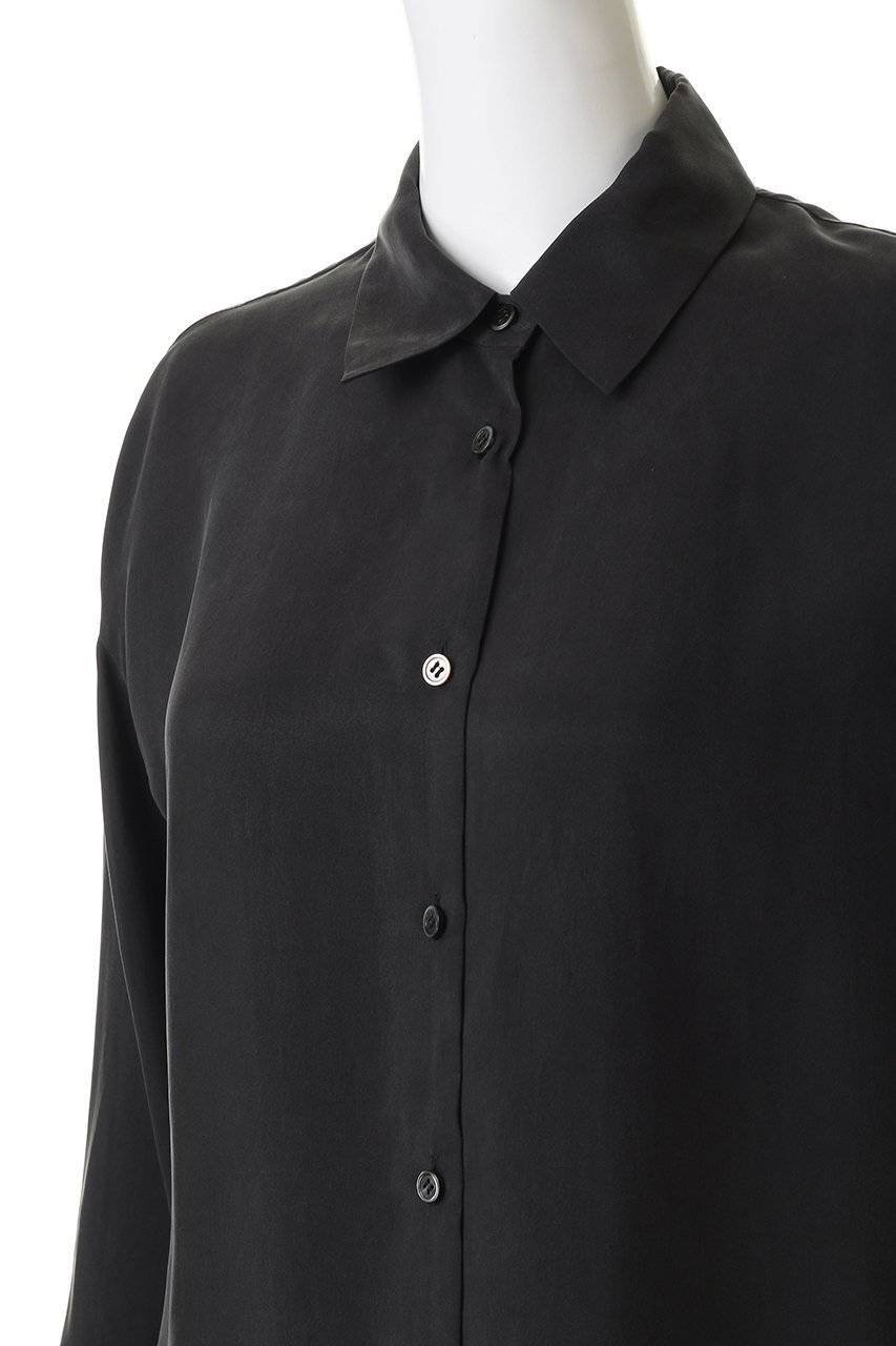 【プルミエ アロンディスモン/1er Arrondissement】のキュプラフィブリルレギュラーカラーシャツ 人気、トレンドファッション・服の通販 founy(ファニー) ファッション Fashion レディースファッション Fashion for Women トップス・カットソー Cut & Sew Tops シャツ・ブラウス・オフィスカジュアル Elegant Blouses & Button-Ups とろみ Fluid, Flowy Fabric カシュクール Wrap Design キュプラ Cupro, Eco Fabric シンプル Simple, Minimal スリーブ Sleeve, Long Sleeve / Short Sleeve リュクス Luxury, Elegant, High-End, Chic ロング Long, Long-Length エレガント 上品 Elegant other-5|ID: prp329100004915035 ipo3291000000036838819