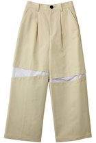 【ナゴンスタンス/nagonstans】のslit trousers 人気、トレンドファッション・服の通販 founy(ファニー) ファッション Fashion レディースファッション Fashion for Women パンツ Pants & Trousers アシンメトリー Asymmetrical Style シンプル Simple, Minimal ストレート Straight, Straight Cut スリット Slit, Slit Detail ワイド Wide, Wide Fit 切替 Switching, Contrast Panel thumbnail Sand|ID: prp329100004915046 ipo3291000000036838988