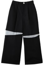 【ナゴンスタンス/nagonstans】のslit trousers 人気、トレンドファッション・服の通販 founy(ファニー) ファッション Fashion レディースファッション Fashion for Women パンツ Pants & Trousers アシンメトリー Asymmetrical Style シンプル Simple, Minimal ストレート Straight, Straight Cut スリット Slit, Slit Detail ワイド Wide, Wide Fit 切替 Switching, Contrast Panel thumbnail Space|ID: prp329100004915046 ipo3291000000036838989