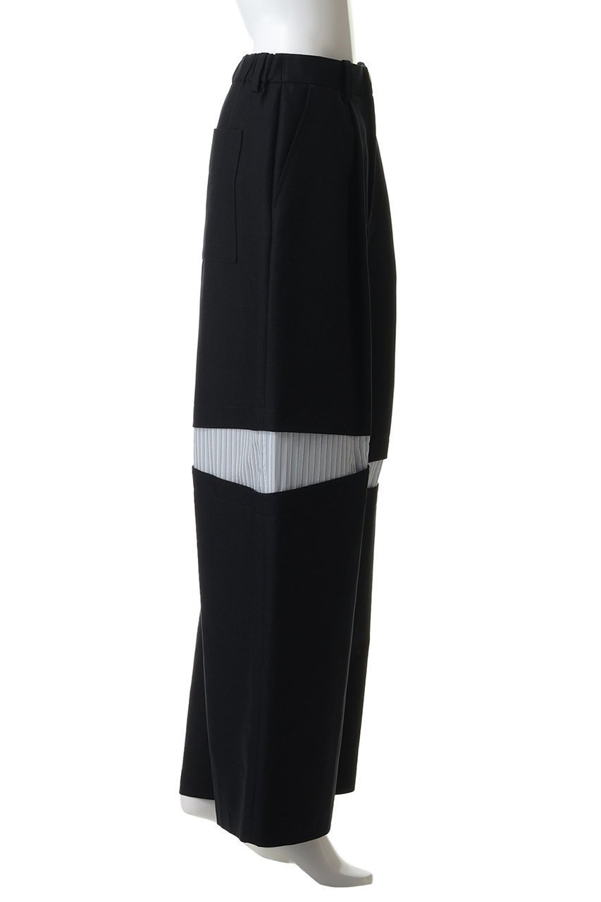 【ナゴンスタンス/nagonstans】のslit trousers 人気、トレンドファッション・服の通販 founy(ファニー) 　ファッション　Fashion　レディースファッション　Fashion for Women　パンツ　Pants & Trousers　アシンメトリー　Asymmetrical Style　シンプル　Simple, Minimal　ストレート　Straight, Straight Cut　スリット　Slit, Slit Detail　ワイド　Wide, Wide Fit　切替　Switching, Contrast Panel　other-3|ID: prp329100004915046 ipo3291000000036838993